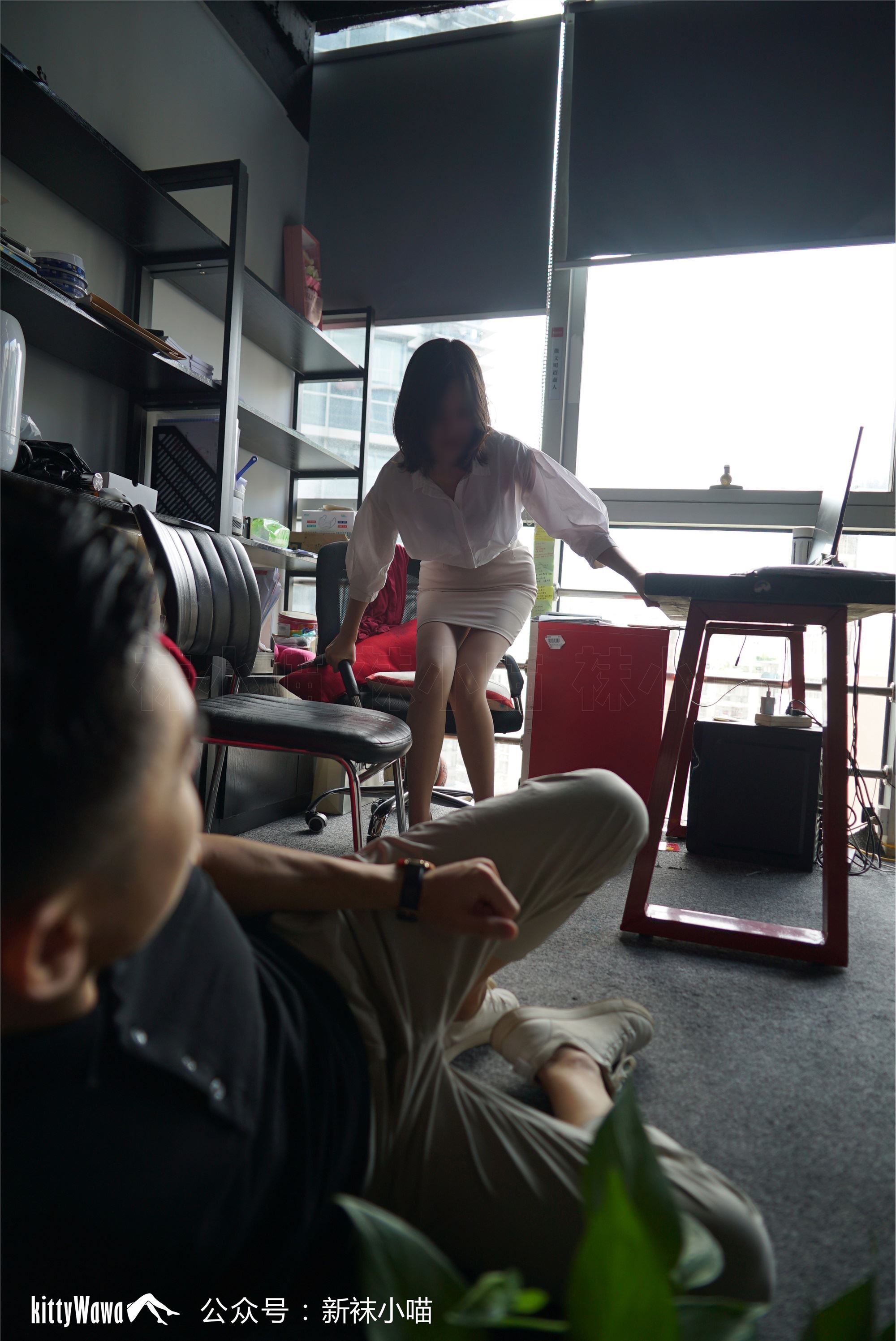 kittyWawa袜小喵故事集  KTS014 加班